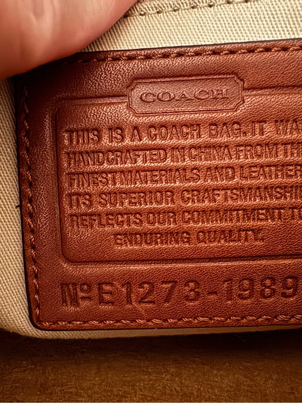Coach Leather Satchel in Chestnut Brown